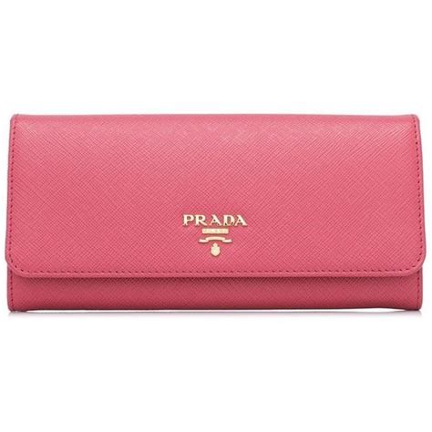 prada saffiano metal long flap wallet